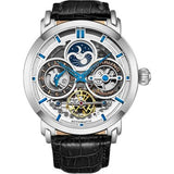 Stuhrling Automatik Skelett Herrenuhr 47mm – Dualzeit & Exklusives Design