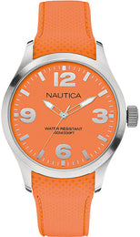NAUTICA A11588G Uhr – Orangefarbenes Silikonarmband
