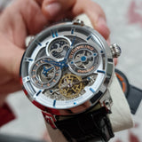 Stuhrling Automatik Skelett Herrenuhr 47mm – Dualzeit & Exklusives Design