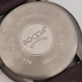 Boccia Titan 40mm Unisex Uhr mit Lederarmband – 3588-01