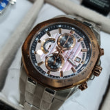 Casio Edifice EF-531D Chronograph Herrenuhr, silberfarben