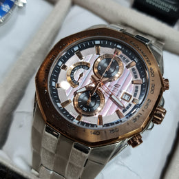 Casio Edifice EF-531D Chronograph Herrenuhr, silberfarben