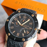 Stührling Original Torino Lista 622 Herrenuhr - 48mm - Schwarz/Roségold - NEU & OVP