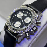 ESPACE Luxus Damenarmbanduhr – Chronograph mit Lederarmband ÖZENSAAT