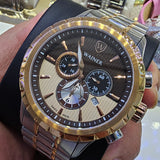 Wainer WA.12445-C Swiss Made Chronograph Herrenuhr 46mm Bicolor Neu & OVP ÖZENSAAT