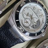 Quantum Herrenuhr Multifunktion – Elegantes Lederarmband & Quarzwerk