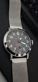 PACOMARINE Thunderbolt PM51 Meshband Herrenuhr für Herren