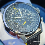 Burgmeister Melbourne BM505-122 Herrenuhr Quarz Analog Chronograph Leder OVP #ÖZENSAAT
