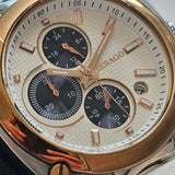 Sebago Armbanduhr für Herren, Weißes Zifferblatt, Edelstahl, Bicolor ÖZENSAAT