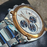 Sebago Armbanduhr für Herren, Weißes Zifferblatt, Edelstahl, Bicolor ÖZENSAAT