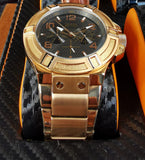 Guess Herrenuhr W0218G3 Rigor – Schwarzes Zifferblatt, Roségold Edelstahl