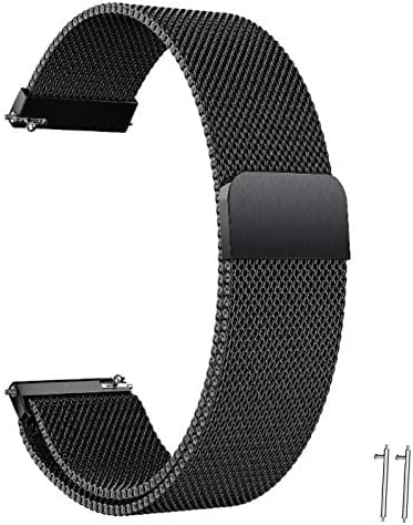 Beifon Edelstahl Mesh Uhrenarmband Schwarz
