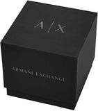 Armani Exchange Herrenuhr - Goldfarbenes Edelstahlarmband mit Quarzwerk