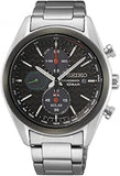 Seiko SSC803P1 Herren Chronograph – Solar Uhr mit Edelstahlarmband