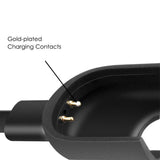 Simpeak 2er-Pack Ladekabel für Xiaomi Mi Band 3 - USB Ladekabel Schwarz