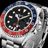 Stuhrling Herrenuhr Taucheruhr 3965.02 – GMT-Funktion & Schweizer Quarzwerk