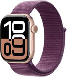 Apple Watch Series 10 Roségold mit Sport Loop Pflaume