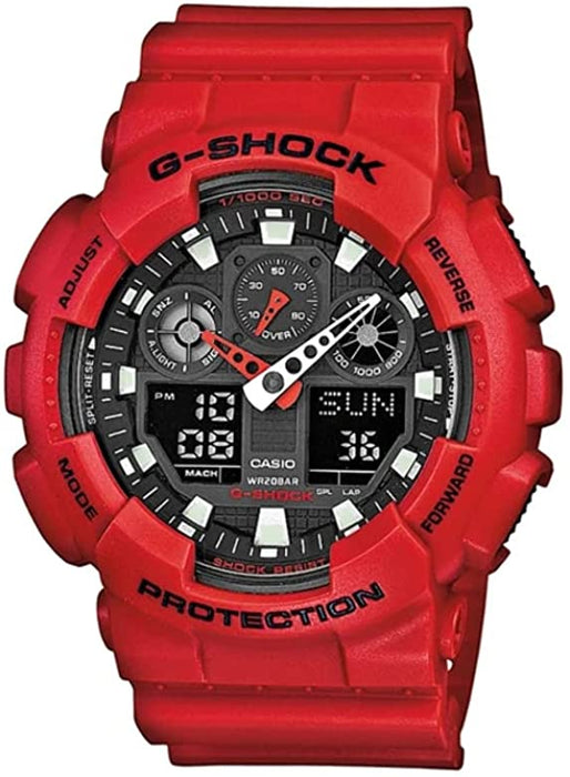 Casio G-Schock Protection Rot Analog Digital Herrenuhr