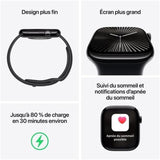 Apple Watch Series 10 (GPS 42 mm) – Smartuhr mit Roségoldgehäuse & Sport Loop Pflaume