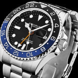 Stuhrling Herren Taucheruhr 3965.02 – 42 mm GMT, 10 ATM Wasserdichtigkeit