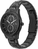 Armani Exchange Herrenuhr – Edelstahl, Schwarz & Wasserdicht bis 50m