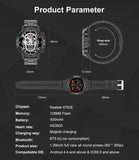 LIGE Herren Smartuhr mit Edelstahlband & 111 Sportmodi - Fitnessuhr