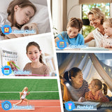 Ucani Smartuhr Kinder – Multifunktionale Uhr mit SOS, Spielen & Kamera (Blau)