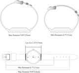 JewelryWe Herren Uhr Quarz Leder Kompass Thermometer Sportuhr mit Geschenkbox