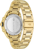 Lacoste Chronograph Quarz Uhr Herren - Gelbgold Edelstahlarmband - 2011151