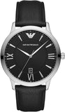 Emporio Armani Herrenuhr mit Lederarmband