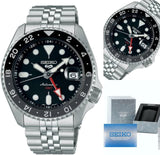 Seiko 5 Sports Automatik GMT Herrenuhr SSK001K1 – Schwarzes Zifferblatt & Edelstahl