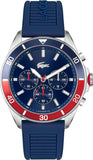 Lacoste Chronograph Quarz Uhr Herren mit blauem Armband