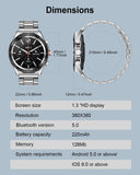 XYZ Smartuhr Herren mit Anruf Funktion & Fitness Tracker – Wasserdicht & Bluetooth