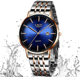 [Brand Name] Herren Armbanduhr – Wasserdicht, Edelstahl, Datum & Quarzwerk – Elegantes Design