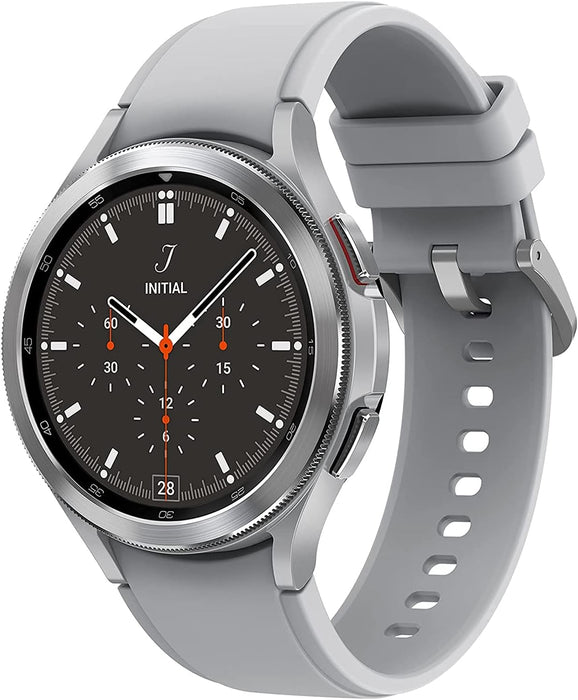 Samsung Galaxy Watch4 Classic Silber Smartuhr EKG