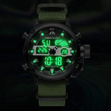 Megalith Taktische Herrenuhr – Outdoor Uhr mit Chronograph & LED Display