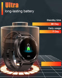 TIMU Herren Smartuhr mit AMOLED Display, 114 Sportmodi & 30 Tage Akkulaufzeit