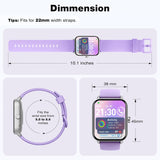 Aeac IDW19 Smartuhr Damen mit Alexa, Telefonfunktion & Gesundheitsüberwachung