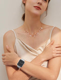 OULUOQI Apple Watch Armband Damen Herren | Edelstahl Metall Band Serie 1-11