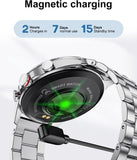 XYZ Smartuhr Herren mit Anruf Funktion & Fitness Tracker – Wasserdicht & Bluetooth