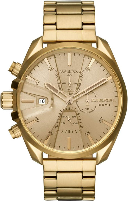 Diesel Herren Chronograph ms9, Goldene Uhr
