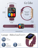 [Brand] Sportuhr Damen Herren – Smartuhr mit Anruf Funktion & Fitness Tracker
