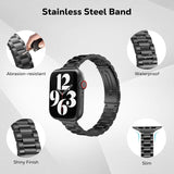 MoKo Edelstahl Armband für Apple Watch Ultra 3/2/1, Serie 9/8/7/6/5/4/3/2/1 & SE