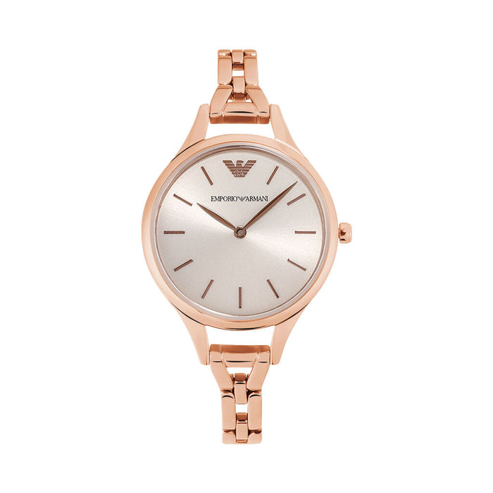 Emporio Armani Damen Uhr Edelstahl Roségold