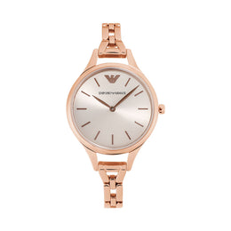 Emporio Armani Damen Uhr Edelstahl Roségold