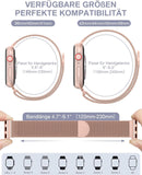 OULUOQI Apple Watch Armband Damen Herren Edelstahl – Einstellbar & Elegant