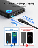 INIU Powerbank 10000mAh – Ultra-Schmale Powerbank Schnellladen USB C