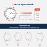 Fullmosa Vintage Leder Uhrenarmband – 20mm Schnellwechsel Armband für Herren & Damen