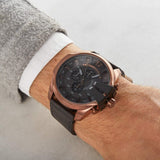Diesel Herren Uhr Mega Chief Chronograph – Edelstahl & Lederarmband