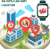 OKYUK T45 Smartuhr für Kinder – 4G GPS Tracker mit Videoanruf & SOS Funktion